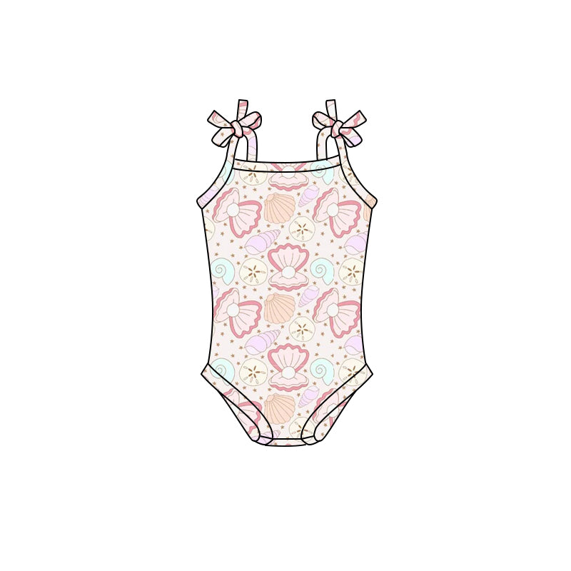 Baby Infant Girls Seashells Straps Rompers preorder