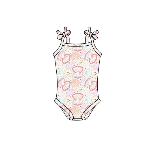 Baby Infant Girls Seashells Straps Rompers preorder