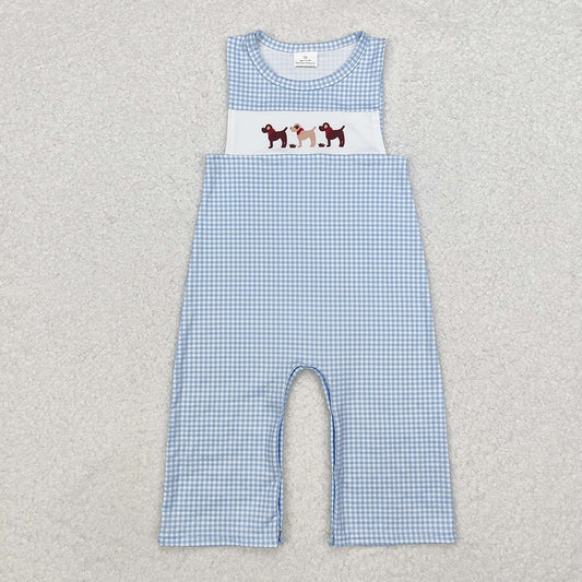 Baby Infant Toddler Boys Three Dogs Straps Rompers