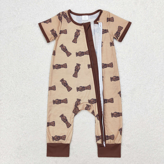 Baby Infant Boys Duck Call Camo Bamboo Zip Rompers