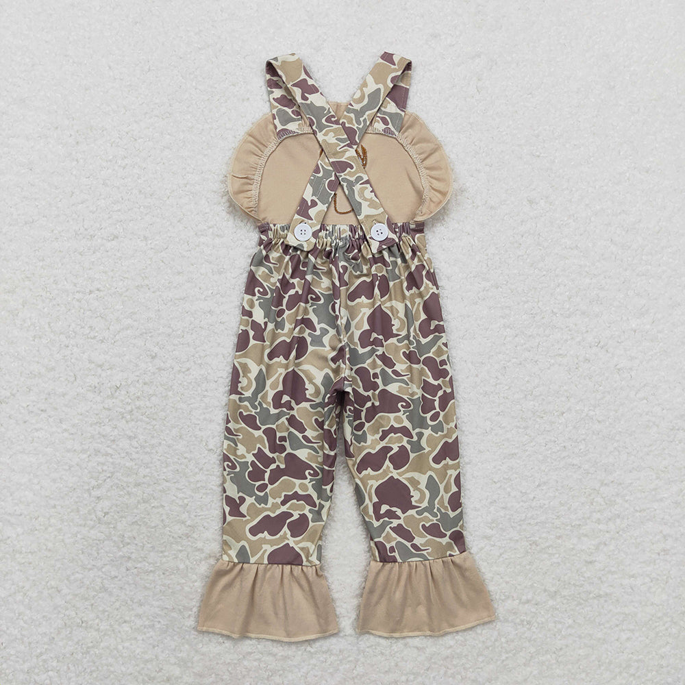 USA Shop Baby Girls Deer Ruffle Camo Pants Hunting Jumpsuits Rompers