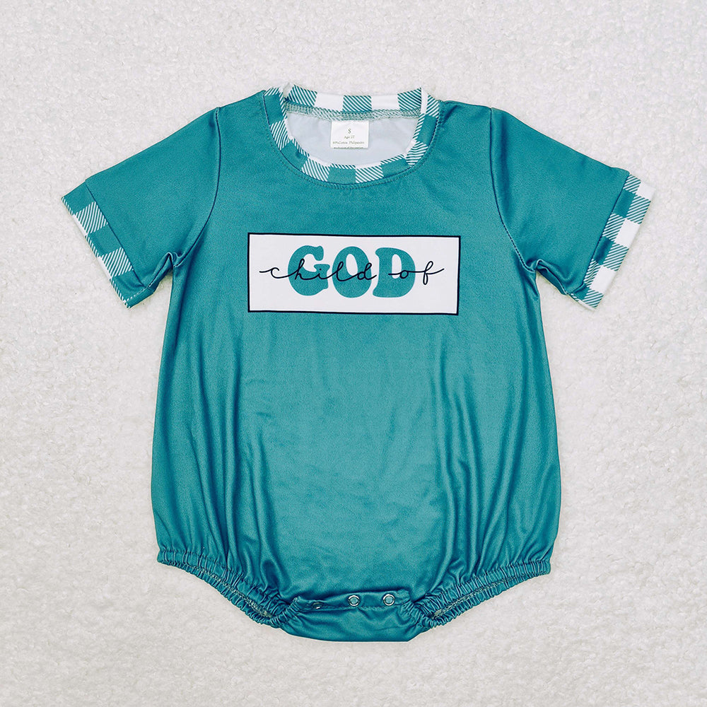 Baby Infant Toddler Child Of God Short Sleeve Rompers