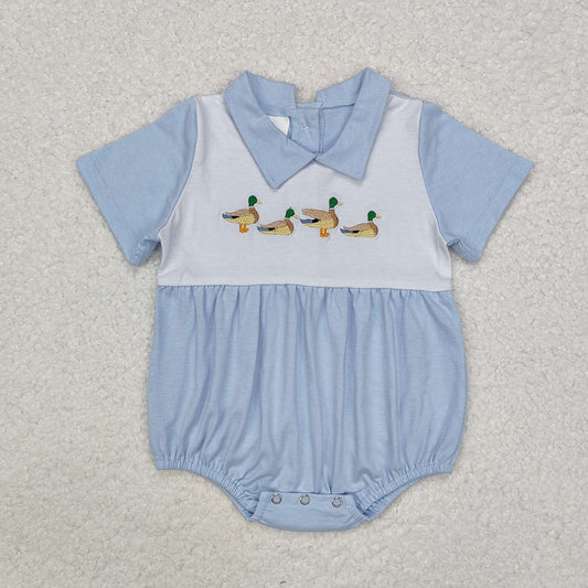 Baby Infant Boys Hunting Ducks Mallard Short Sleeve Rompers