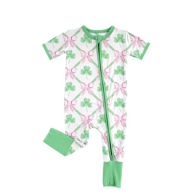 Baby Infant Girls Purple Dinosaurs Zip Rompers preorder