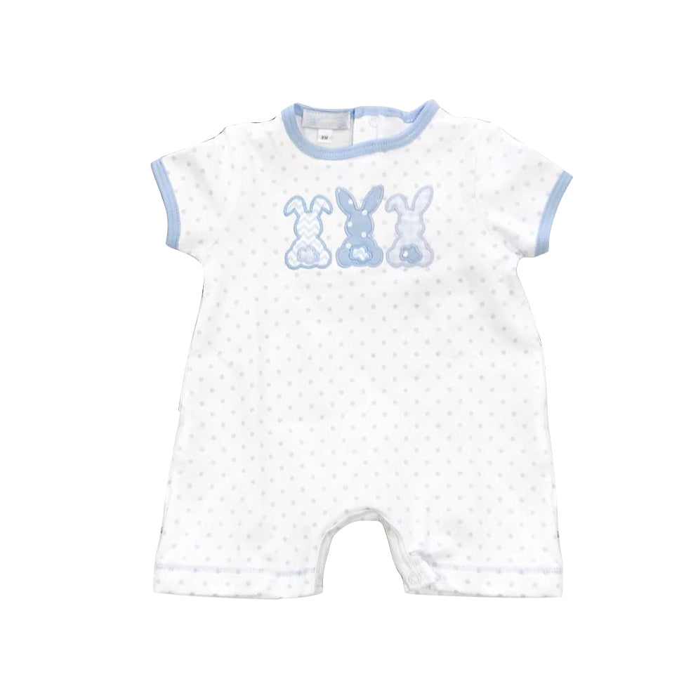 Baby Infant Boys Easter Rabbits Sleeveless Rompers preorder