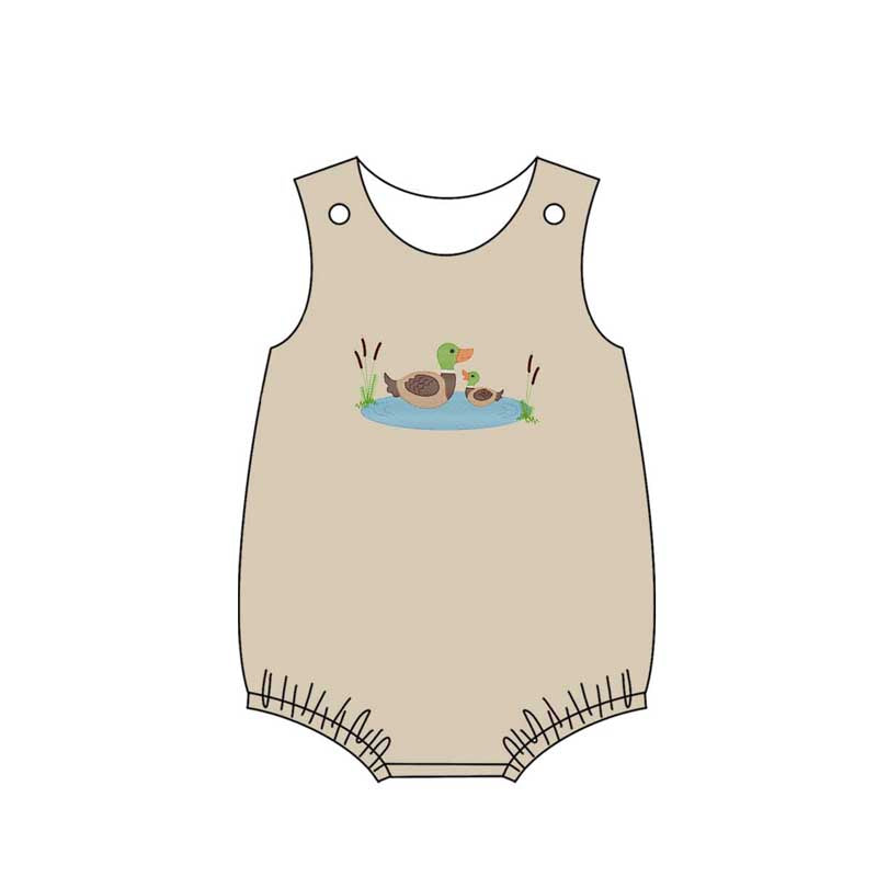 Baby Infant Boys Cute Ducks Sleeveless Rompers preorder