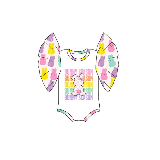 Baby Infant Girls Easter Bunny Season Rompers preorder