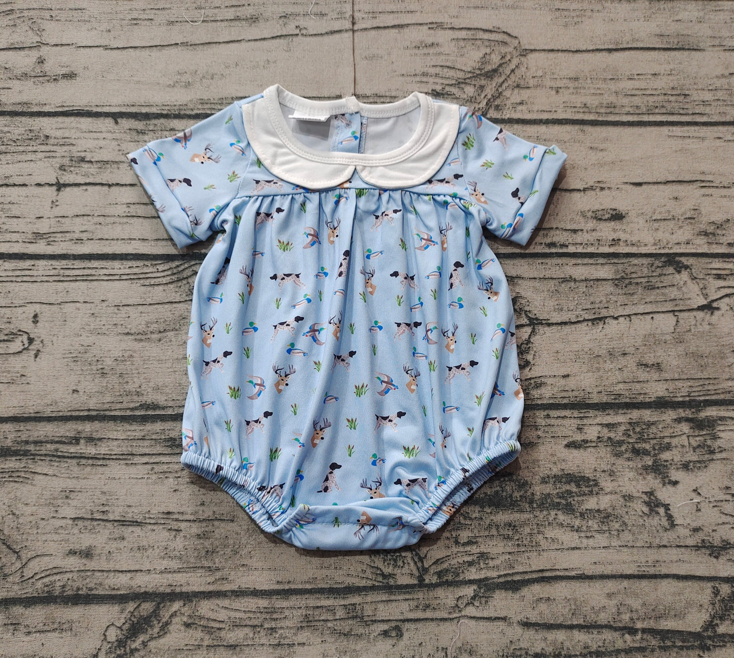 Baby Infant Girls Dog Duck Deer Hunting Rompers