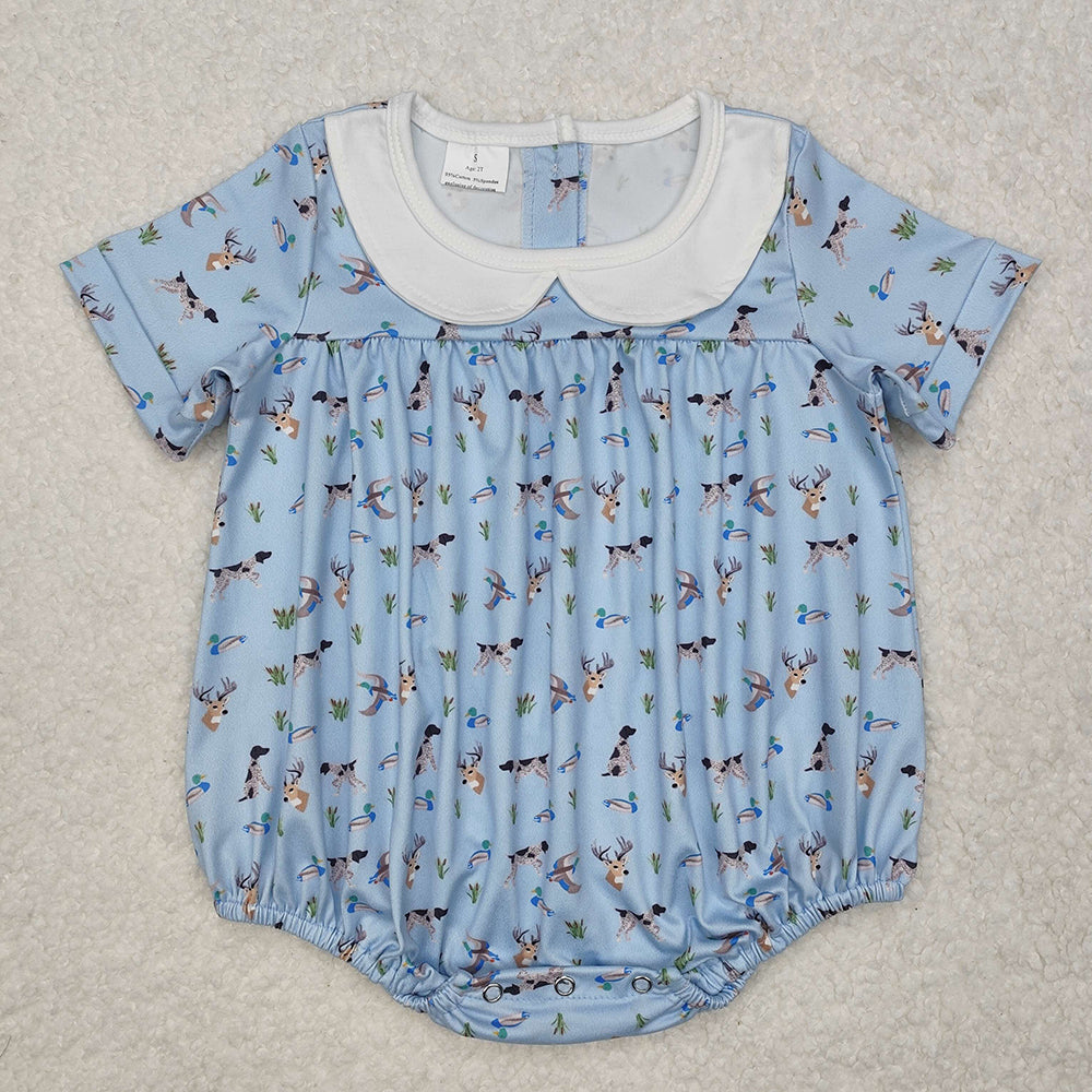 Baby Infant Girls Dog Duck Deer Hunting Rompers