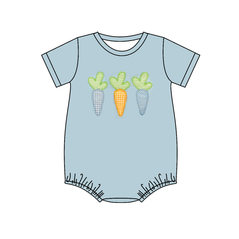 Baby Infant Boys Easter Carrots Rompers preorder