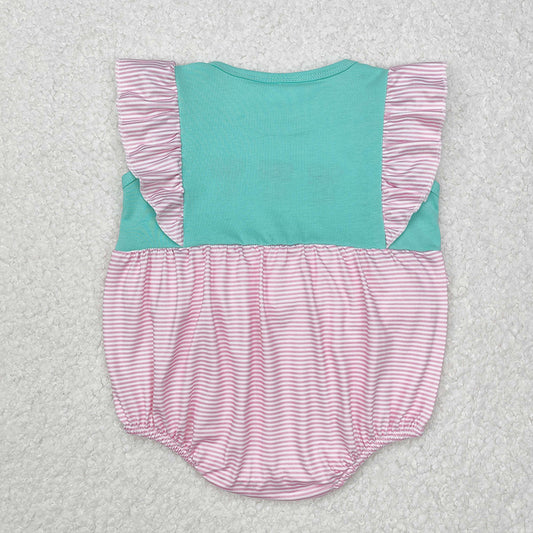 Baby Infant Girls Ballet Shoes Flutter Sleeve Rompers