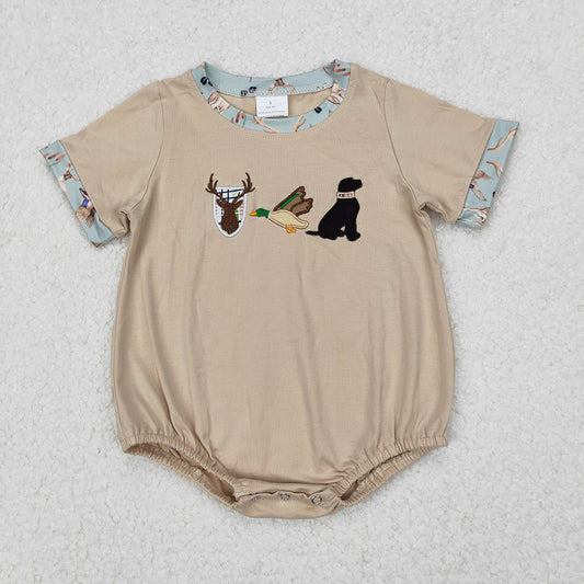 Baby Infant Boys Hunting Deer Duck Dog Rompers