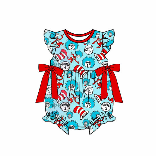 Baby Infant Girls Dr Reading Miss Thing Bows Rompers preorder