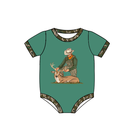 Baby Infant Boys Western Camo Deer Hunting Rompers preorder