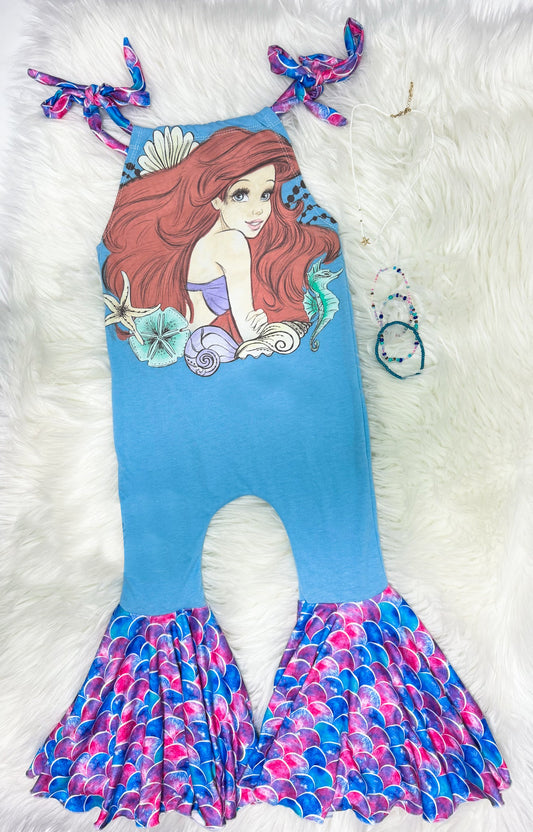 Baby Girls Straps Mermaid Summer Jumpsuits Preorder