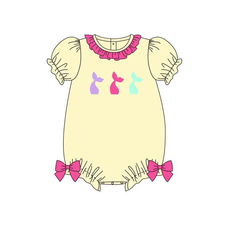 Baby Infant Girls Mermaid Tails Bows Rompers preorder
