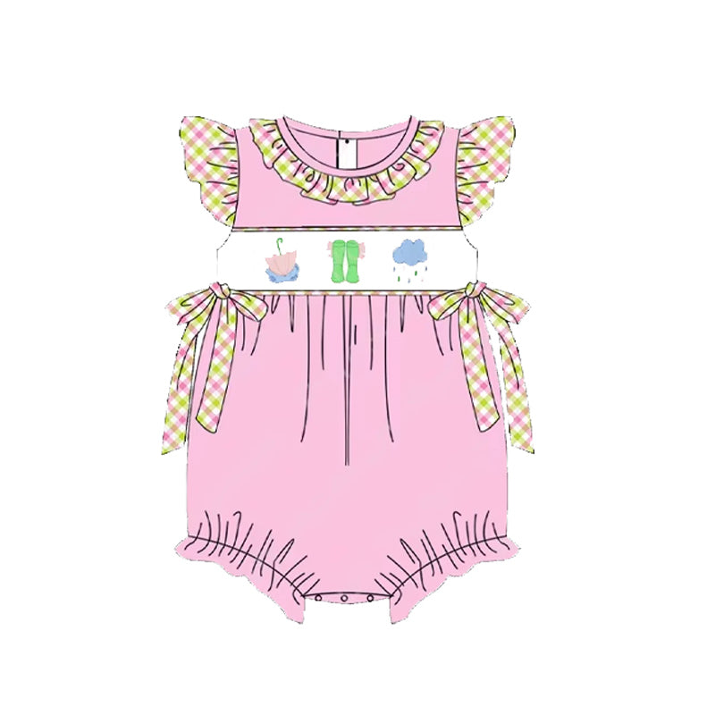 Baby Infant Girls Umbrella Rain Bows Rompers preorder