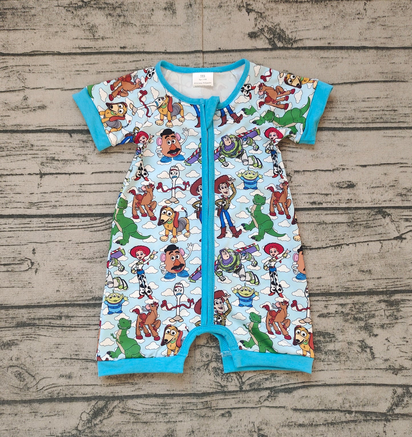 Baby Infant Boys Toy Dogs Cartoon Zip Rompers preorder