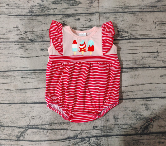 Baby Infant Girls 4th Of July Popstick Rompers preorder