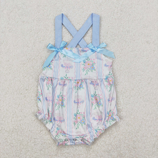 Baby Infant Girls Flowers Cakes Straps Bows Rompers