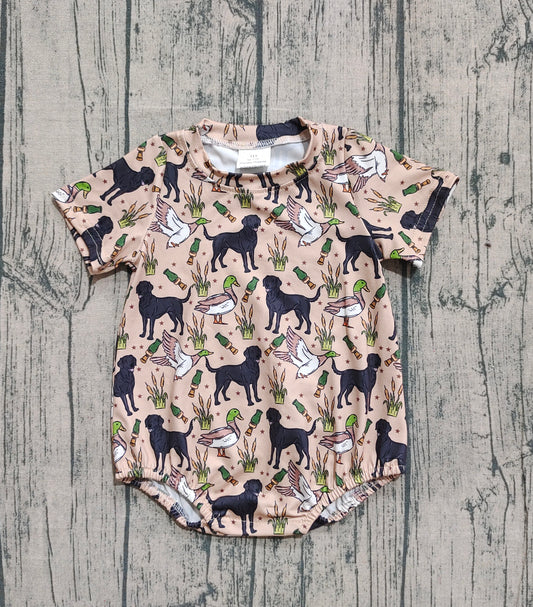 Baby Infant Boys Dog Duck Calls Hunting Rompers
