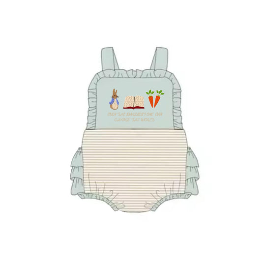 Baby Infant Girls Easter Rabbits Bubbles Rompers preorder