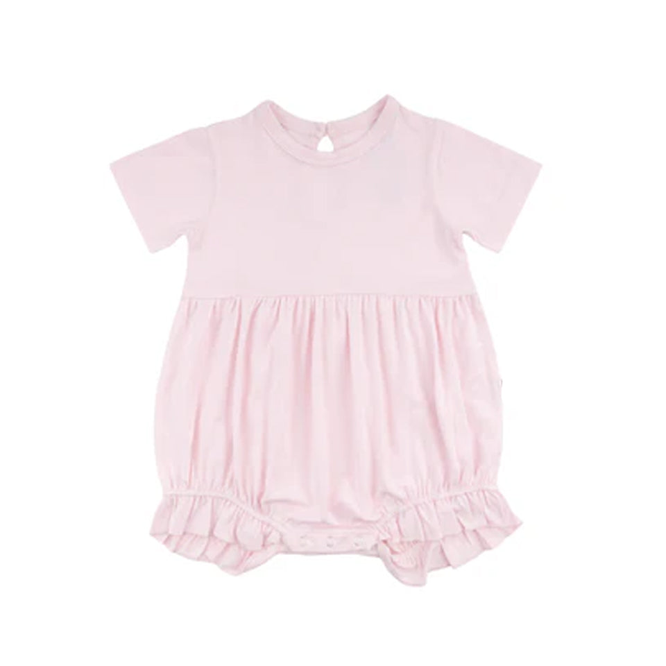 Baby Infant Girls Summer Pink Short Sleeve Rompers preorder