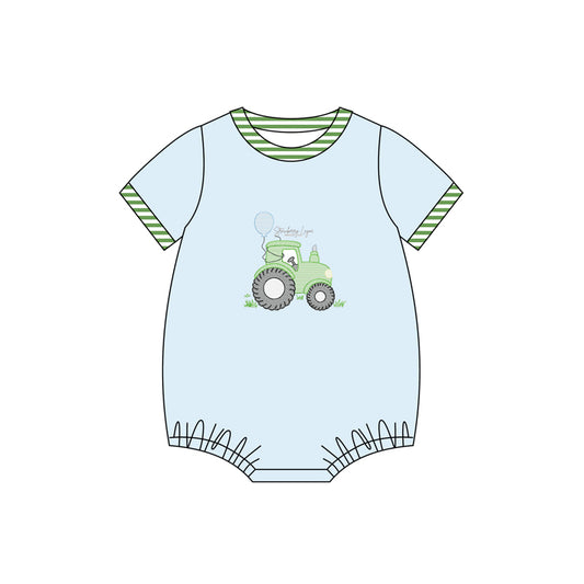Baby Infant Boys Truck Short Sleeve Rompers preorder