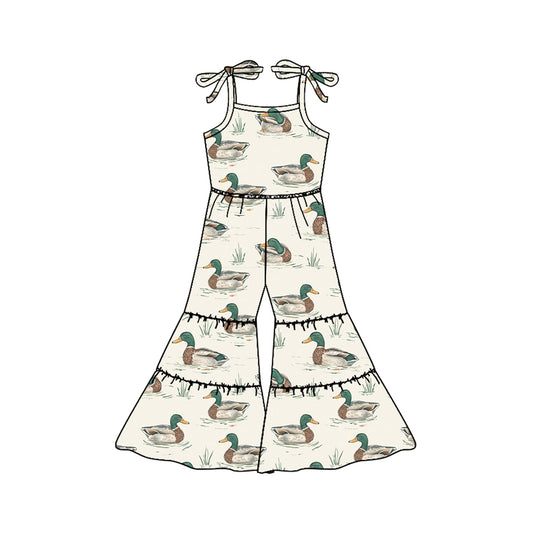 Baby Girls Southern Mallard Ducks Straps Jumpsuits preorder