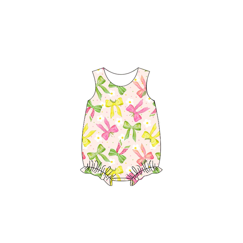 Baby Infant Girls Watermelon Bows Rompers preorder