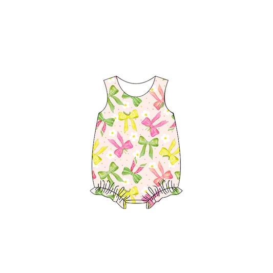 Baby Infant Girls Watermelon Bows Rompers preorder