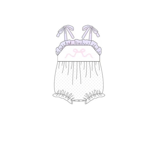 Baby Infant Girls Pink Coquette Straps Rompers preorder