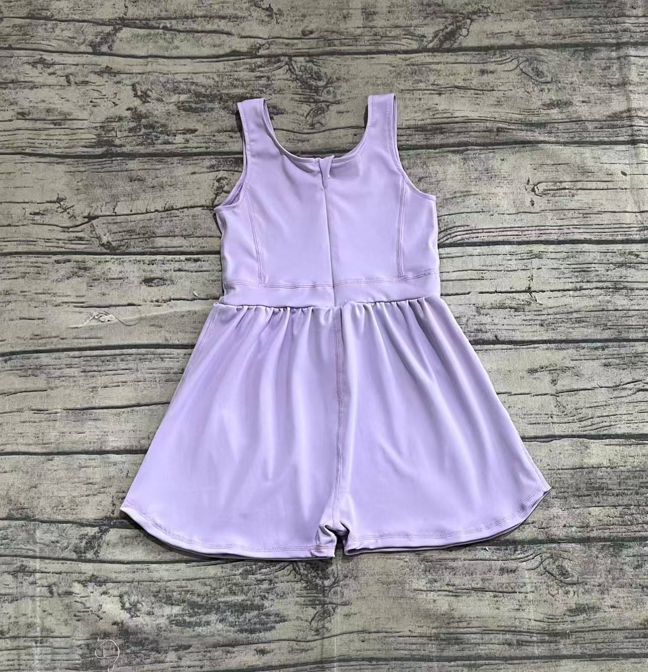Baby Girls Lavender Sleeveless Yoga Jumpsuits