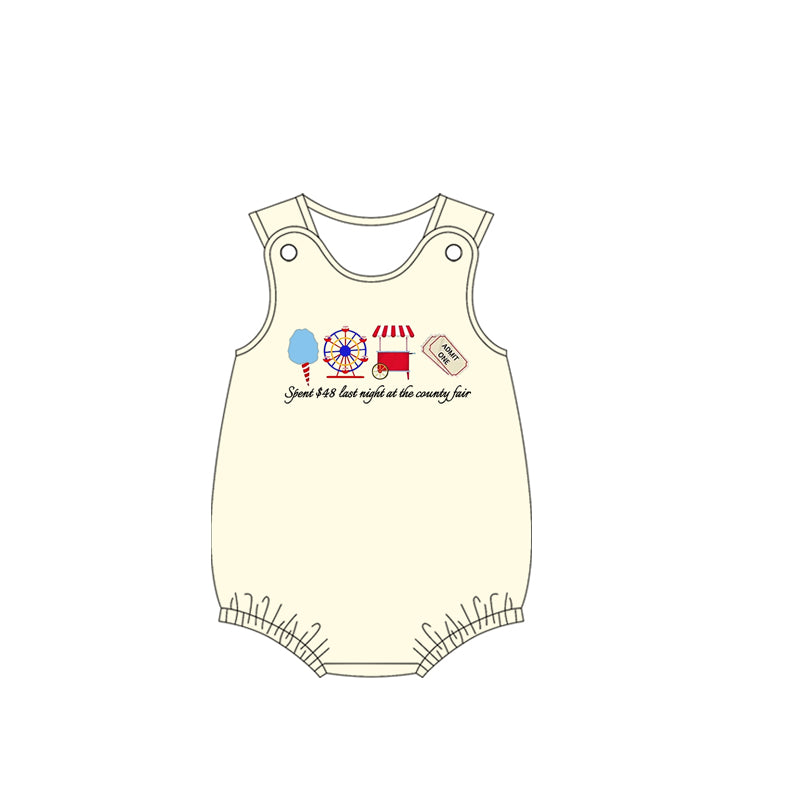 Preorder moq 5 Baby Boys  Sleeveless Ice Cream Store Rompers
