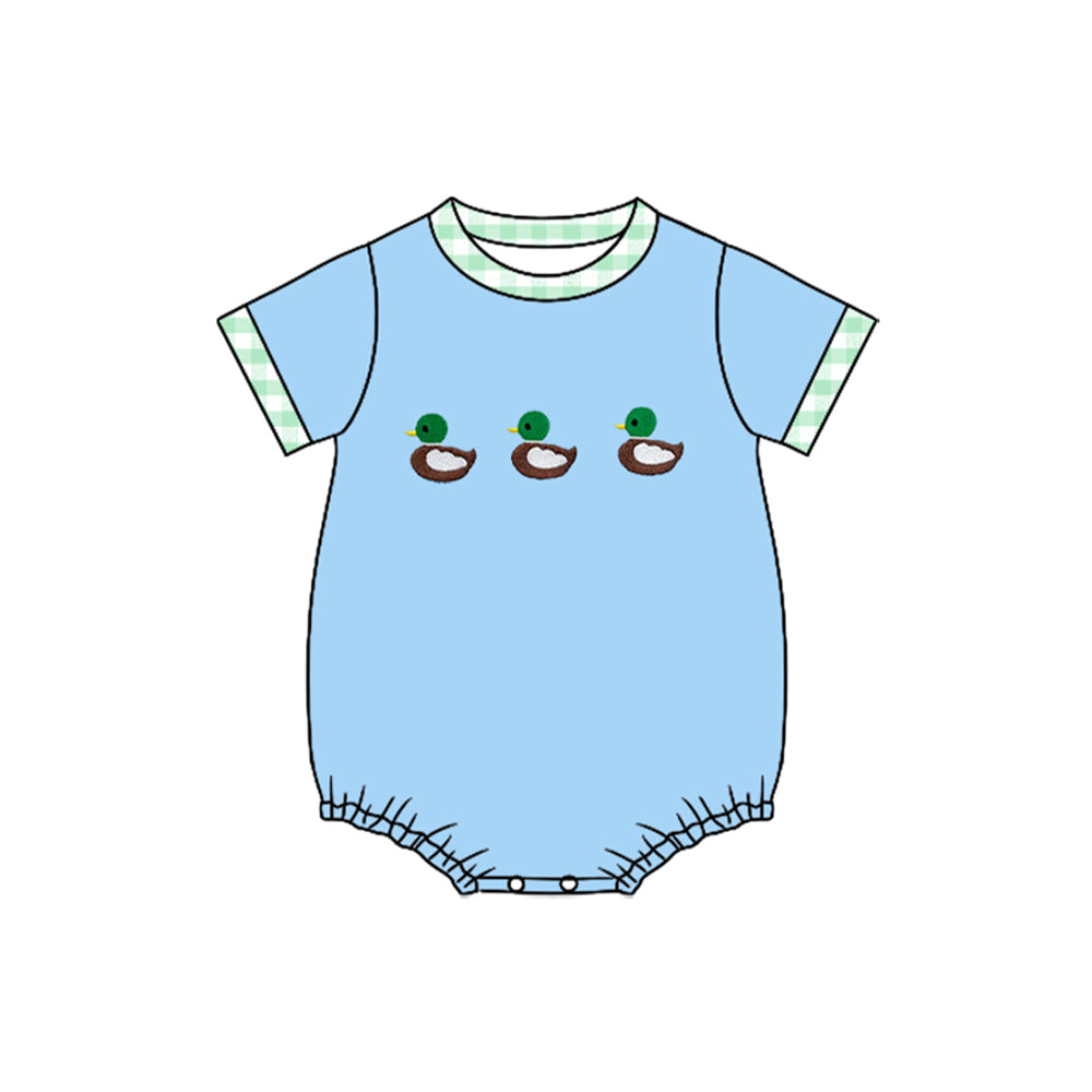 Baby Boys Short Sleeve Ducks Rompers Preorder