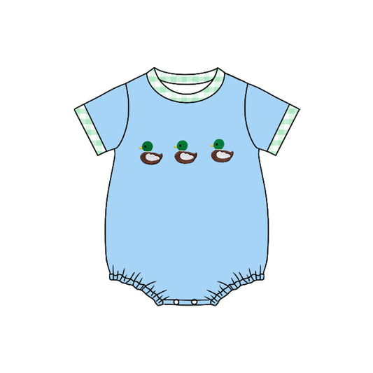 Baby Boys Short Sleeve Ducks Rompers Preorder