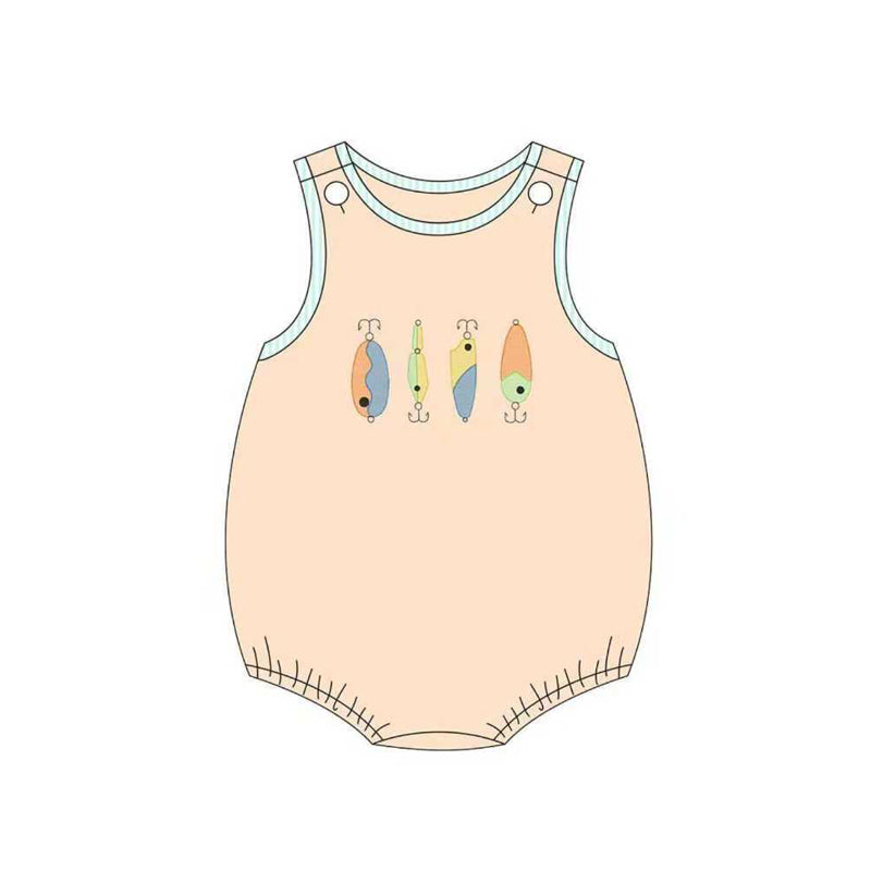 Baby Boys Sleeveless Fishing Rompers Preorder