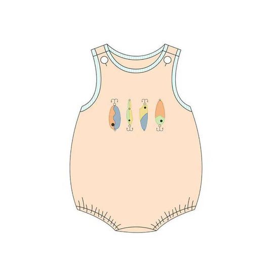 Baby Boys Sleeveless Fishing Rompers Preorder