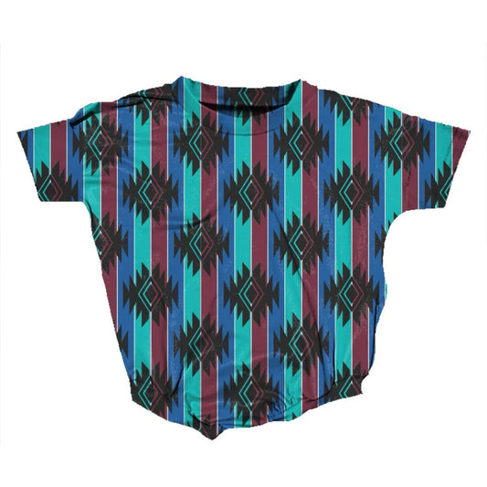 Baby Boys Short Sleeve Stripes Aztec Western Rompers Preorder