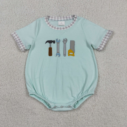 Embroidery Tools Baby Boys Short Sleeve Rompers