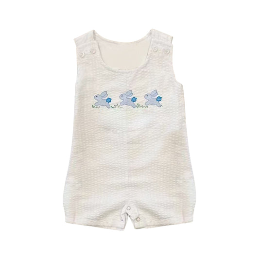 Baby Boys Sleeveless Rabbits Easter Rompers Preorder