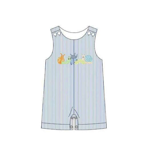 Baby Boys Sleeveless Ladybirds Snails Stripe Shorts Rompers Preorder