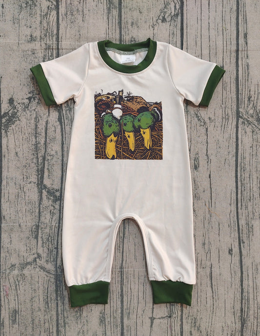 Baby Boys Ducks Calls Hunting Footie Rompers