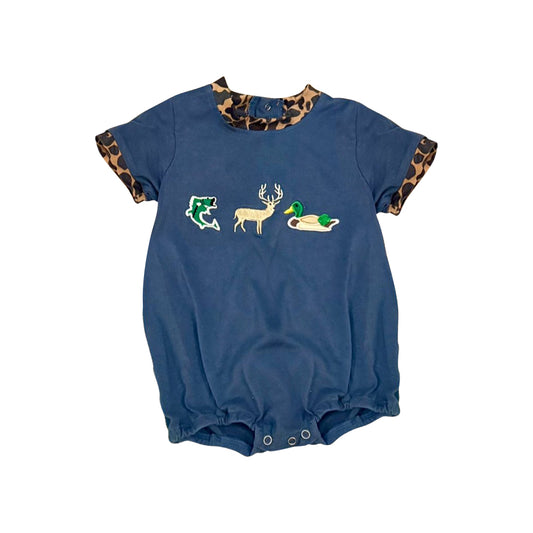 Baby Boys Deer Ducks Fishes Hunting Rompers Preorder