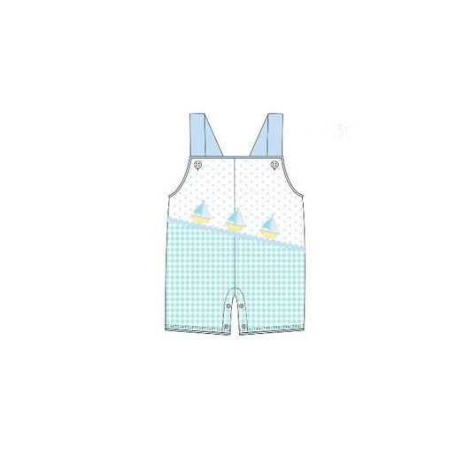 Baby Boys Strap Boats Polka Dots Shorts Rompers Preorder