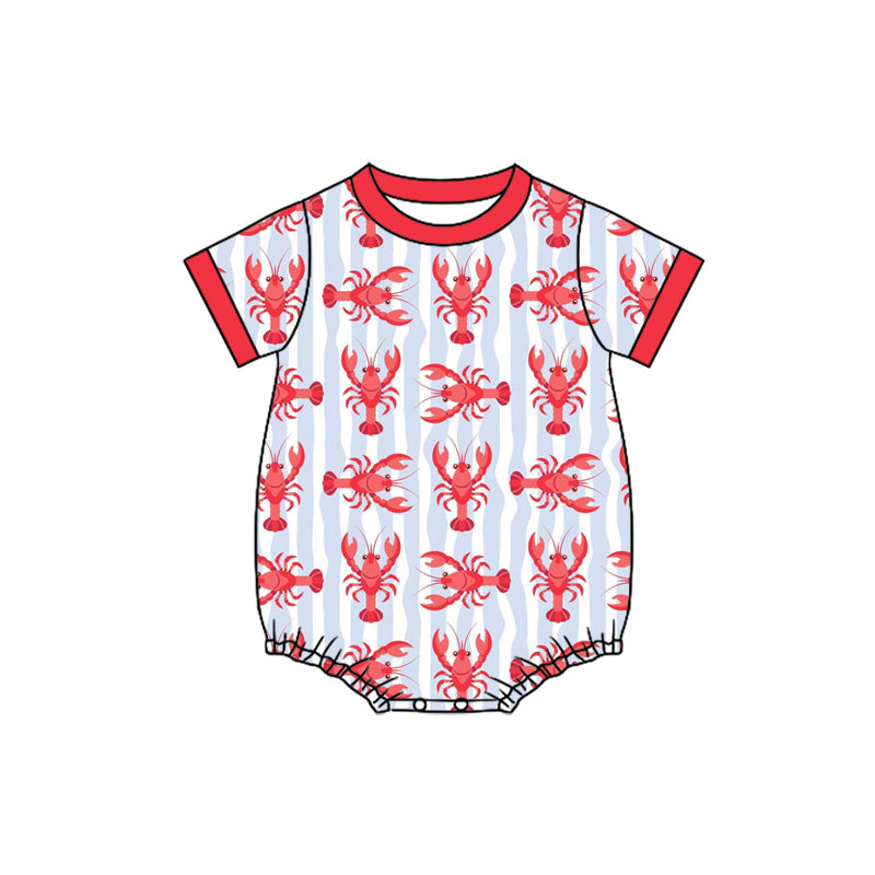 Baby Boys Short Sleeve Crayfishes Rompers Preorder