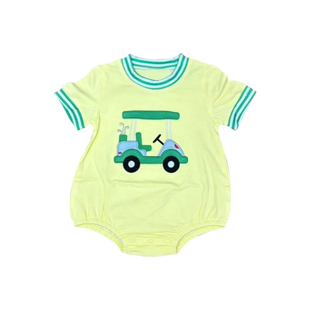 Baby Boys Short Sleeve Golf Trucks Rompers Preorder