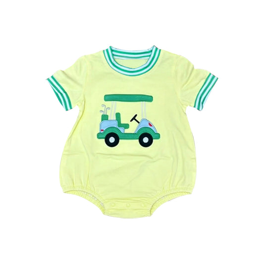 Baby Boys Short Sleeve Golf Trucks Rompers Preorder
