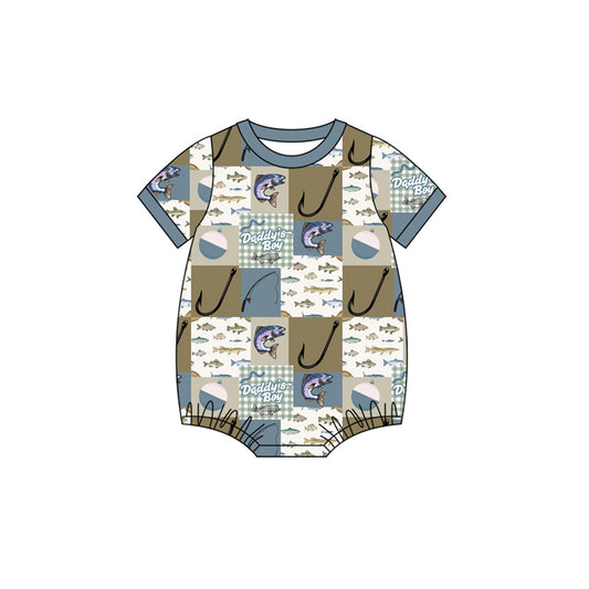 Baby Boys Short Sleeve Fishing Hunting Rompers Preorder
