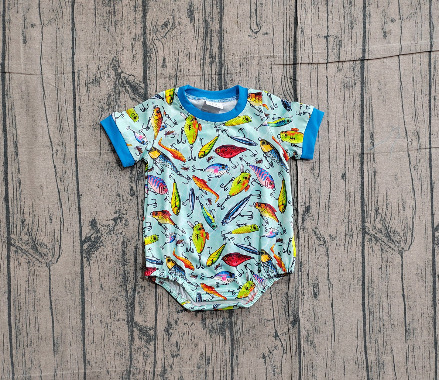 Baby Boys Short Sleeve Fishing Hunting Rompers